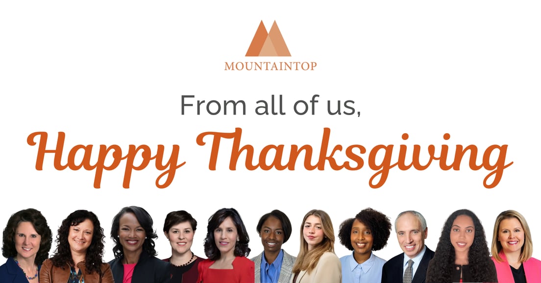 Happy Thanksgiving from Mountaintop 