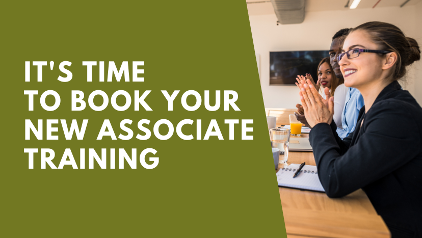 Book new associate training now