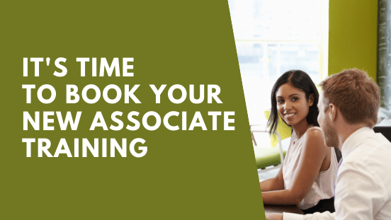 Book new associate training